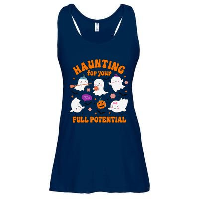 Haunting For Your Full Potential Cute Halloween Ghost Ladies Essential Flowy Tank