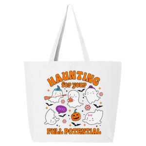 Haunting For Your Full Potential Cute Halloween Ghost 25L Jumbo Tote