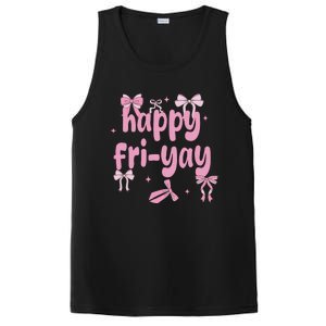 Happy Fri Yay Friday Lovers Fun Teacher PosiCharge Competitor Tank