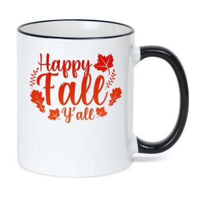 Happy Fall Yall 11oz Black Color Changing Mug