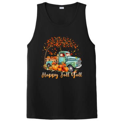 Happy Fall YAll Pumpkin Truck Autumn Tree Fall Thanksgiving PosiCharge Competitor Tank