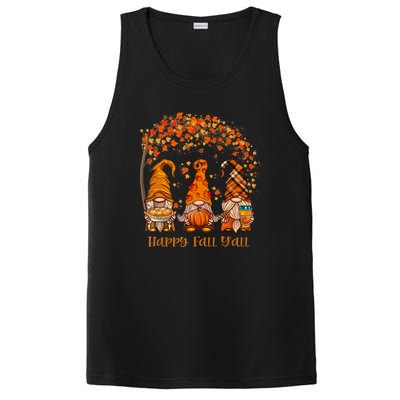 Happy Fall Y'all Gnome Autumn Gnomes Pumpkin Spice Season PosiCharge Competitor Tank