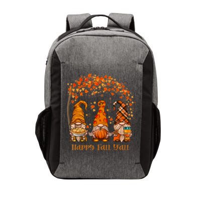 Happy Fall Y'all Gnome Autumn Gnomes Pumpkin Spice Season Vector Backpack