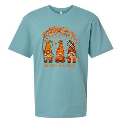 Happy Fall Y'all Gnome Autumn Gnomes Pumpkin Spice Season Sueded Cloud Jersey T-Shirt