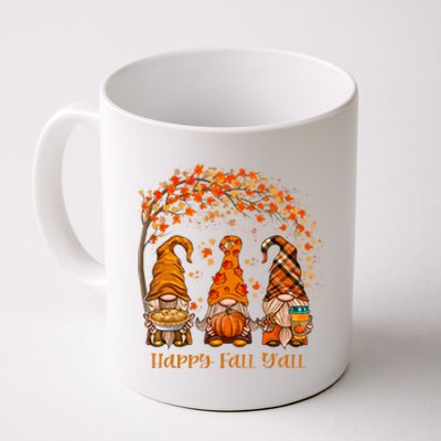 Happy Fall Y'all Gnome Autumn Gnomes Pumpkin Spice Season Coffee Mug