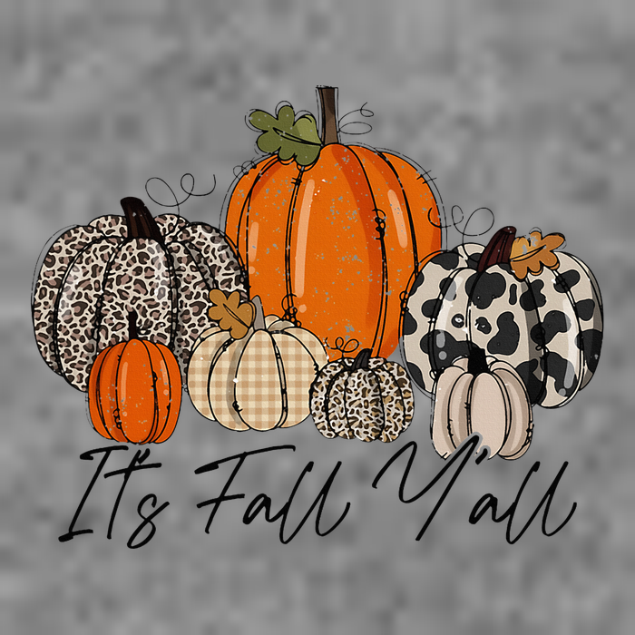 Happy Fall Y’all Pumpkin Leopard Its Fall Yall Thanksgiving Sustainable Beanie