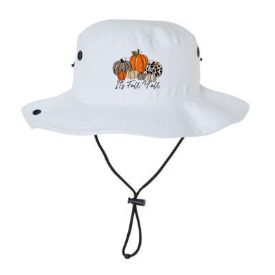 Happy Fall Y’all Pumpkin Leopard Its Fall Yall Thanksgiving Bucket Hat