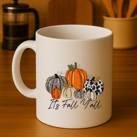 Happy Fall Y’all Pumpkin Leopard Its Fall Yall Thanksgiving Mug