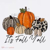 Happy Fall Y’all Pumpkin Leopard Its Fall Yall Thanksgiving Flatbill Hat