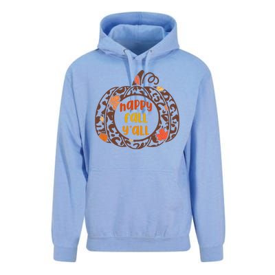 Happy Fall Yall Festive Pumpkin Unisex Surf Hoodie