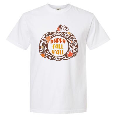 Happy Fall Yall Festive Pumpkin Garment-Dyed Heavyweight T-Shirt