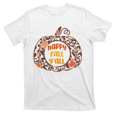 Happy Fall Yall Festive Pumpkin T-Shirt