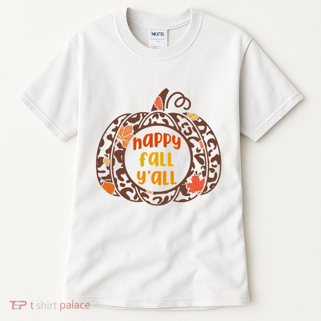 Happy Fall Yall Festive Pumpkin Tall T-Shirt