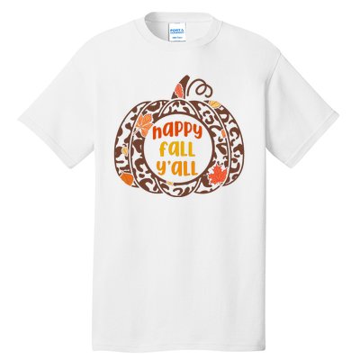 Happy Fall Yall Festive Pumpkin Tall T-Shirt