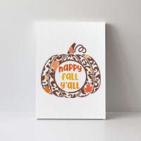 Happy Fall Yall Festive Pumpkin Canvas