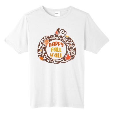 Happy Fall Yall Festive Pumpkin Tall Fusion ChromaSoft Performance T-Shirt