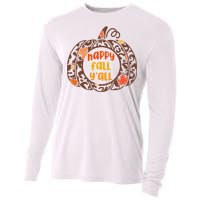 Happy Fall Yall Festive Pumpkin Cooling Performance Long Sleeve Crew