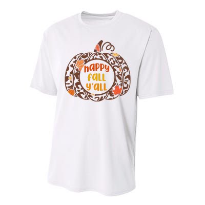 Happy Fall Yall Festive Pumpkin Performance Sprint T-Shirt