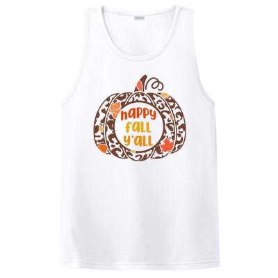 Happy Fall Yall Festive Pumpkin PosiCharge Competitor Tank