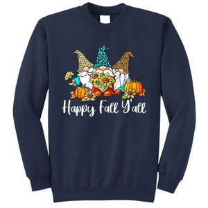 Happy Fall Y'all Gnome Autumn Gnomes Pumpkin Spice Season Sweatshirt