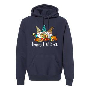 Happy Fall Y'all Gnome Autumn Gnomes Pumpkin Spice Season Premium Hoodie