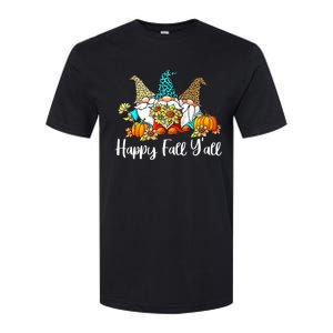 Happy Fall Y'all Gnome Autumn Gnomes Pumpkin Spice Season Softstyle CVC T-Shirt