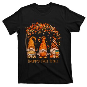 Happy Fall YAll Gnome Autumn Gnomes Pumpkin Spice Season T-Shirt