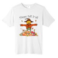 Happy Fall Yall Scarecrow Pumpkin Thanksgiving Halloween Tall Fusion ChromaSoft Performance T-Shirt