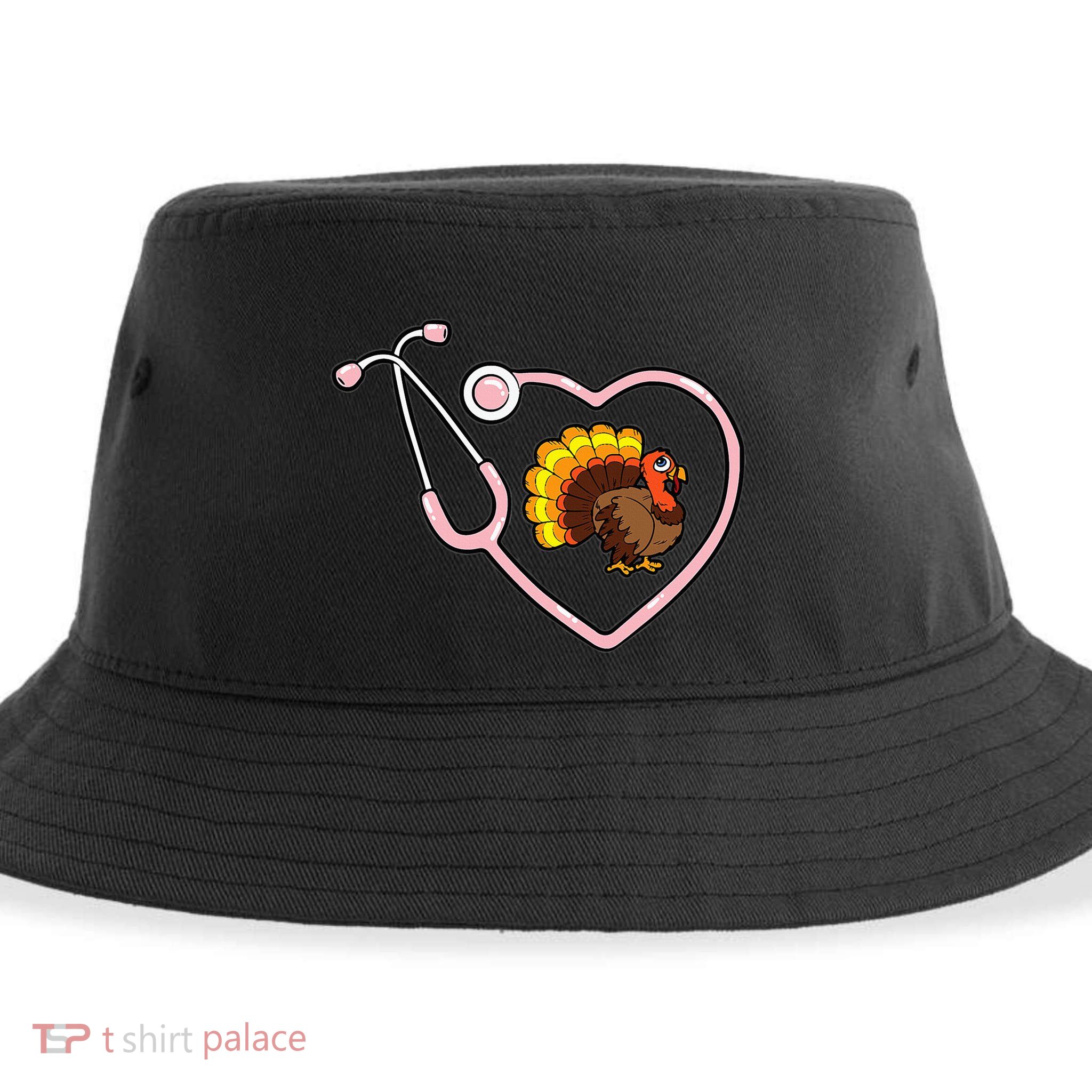 Happy Fall Yall Gnomes Pumpkin Autumn Vibes Thanksgiving Sustainable Bucket Hat