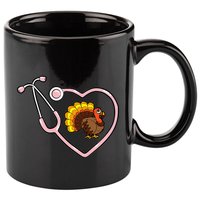 Happy Fall Yall Gnomes Pumpkin Autumn Vibes Thanksgiving 11oz C Handle Ceramic Mug