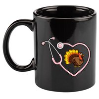Happy Fall Yall Gnomes Pumpkin Autumn Vibes Thanksgiving 11oz C Handle Ceramic Mug