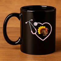 Happy Fall Yall Gnomes Pumpkin Autumn Vibes Thanksgiving 11oz C Handle Ceramic Mug