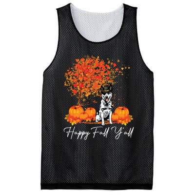 Happy Fall YAll Pumpkin Australian Cattle Dog Thanksgiving Long Sleeve Mesh Reversible Basketball Jersey Tank