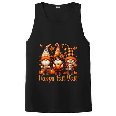 Happy Fall YAll Gnome Pumpkin Autumn Thanksgiving PosiCharge Competitor Tank