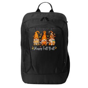 Happy Fall Y'all Gnome Pumpkin Truck Autumn Thanksgiving City Backpack