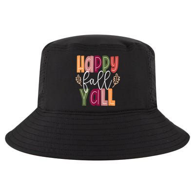 Happy Fall Yall Pumpkin Thanksgiving Halloween Cute Women Cool Comfort Performance Bucket Hat