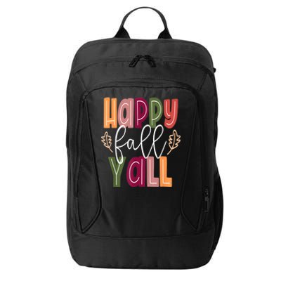 Happy Fall Yall Pumpkin Thanksgiving Halloween Cute Women City Backpack