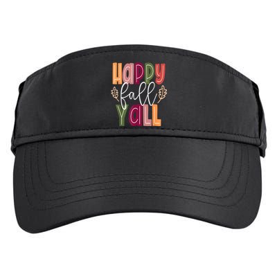 Happy Fall Yall Pumpkin Thanksgiving Halloween Cute Women Adult Drive Performance Visor