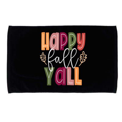 Happy Fall Yall Pumpkin Thanksgiving Halloween Cute Women Microfiber Hand Towel