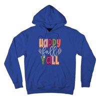 Happy Fall Yall Pumpkin Thanksgiving Halloween Cute Women Hoodie