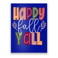 Happy Fall Yall Pumpkin Thanksgiving Halloween Cute Women Poster