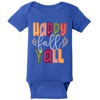 Happy Fall Yall Pumpkin Thanksgiving Halloween Cute Women Baby Bodysuit