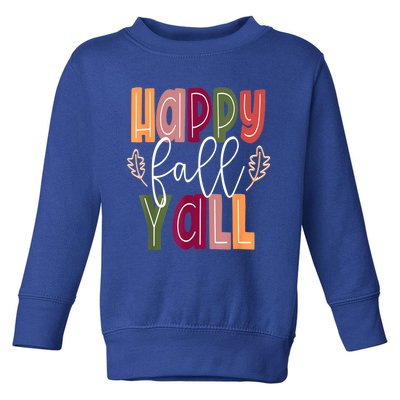 Happy Fall Yall Pumpkin Thanksgiving Halloween Cute Women Toddler Sweatshirt