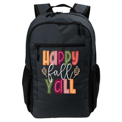 Happy Fall Yall Pumpkin Thanksgiving Halloween Cute Women Daily Commute Backpack