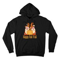 Happy Fall YAll Autumn Gnomes Pumpkin Spice Fall Leaves Hoodie