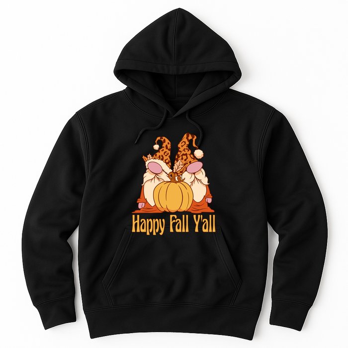 Happy Fall YAll Autumn Gnomes Pumpkin Spice Fall Leaves Hoodie