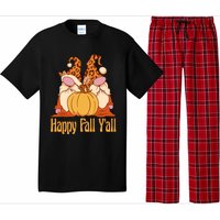 Happy Fall YAll Autumn Gnomes Pumpkin Spice Fall Leaves Pajama Set