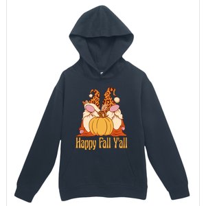 Happy Fall YAll Autumn Gnomes Pumpkin Spice Fall Leaves Urban Pullover Hoodie