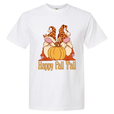 Happy Fall YAll Autumn Gnomes Pumpkin Spice Fall Leaves Garment-Dyed Heavyweight T-Shirt