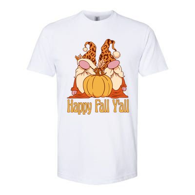 Happy Fall YAll Autumn Gnomes Pumpkin Spice Fall Leaves Softstyle CVC T-Shirt